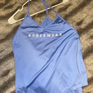 Blue/purple Ryderwear thin strap athletic tank!